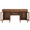 Capri 58" Wood Grain Office Desk / EEI-6618