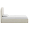 Keynote Upholstered Fabric Curved Twin Platform Bed / MOD-7136