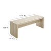 Mirella 53.5” Faux Travertine Bench / EEI-6774