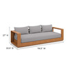 Tahoe Outdoor Patio Acacia Wood Sofa / EEI-6784