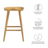 Saville Backless Wood Counter Stools - Set of 2 / EEI-6739