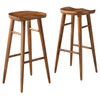 Saville Backless Wood Bar Stools - Set of 2 / EEI-6740