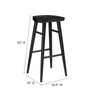 Saville Backless Wood Bar Stools - Set of 2 / EEI-6740