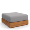 Tahoe Outdoor Patio Acacia Wood Ottoman / EEI-6785