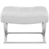 Slope Upholstered Vinyl Ottoman / EEI-2078