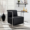 Ebb Upholstered Vinyl Lounge Chair / EEI-1439