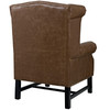 Steer Upholstered Vinyl Armchair / EEI-2151