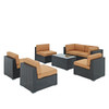 Aero 7 Piece Outdoor Patio Sectional Set / EEI-695