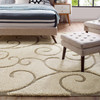 Jubilant Burgeon Scrolling Vine 8x10 Shag Area Rug / R-1151-810