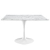 Lippa 48" Square Artificial Marble Dining Table / EEI-1638