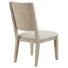 Trofello Upholstered Dining Side Chair White Washed and Beige (Set of 2) / CS-123122