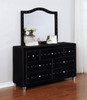 Deanna 7-drawer Rectangular Dresser with Mirror Black / CS-206103M