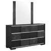 Blacktoft 6-drawer Dresser with Mirror Black / CS-207103M