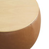 Perla Round Vegan Leather Storage Ottoman / EEI-6687