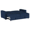 Gretchen Multipurpose Upholstered Convertible Sleeper Sofa Bed Navy Blue / CS-360240