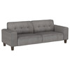 Deerhurst Upholstered Tufted Track Arm Sofa Charcoal / CS-509641