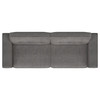 Deerhurst Upholstered Tufted Track Arm Sofa Charcoal / CS-509641