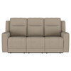 Brentwood Upholstered Motion Reclining Sofa Taupe / CS-610281