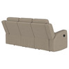 Brentwood Upholstered Motion Reclining Sofa Taupe / CS-610281