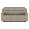 Brentwood 3-piece Upholstered Reclining Sofa Set Taupe / CS-610281-S3