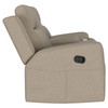 Brentwood Upholstered Motion Reclining Loveseat with Console Taupe / CS-610282