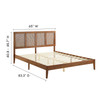 Sirocco Rattan and Wood Queen Platform Bed / MOD-7154