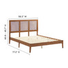 Sirocco Rattan and Wood Full Platform Bed / MOD-7153