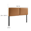 Lindee Vegan Leather King Headboard / MOD-7150