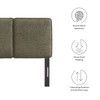 Lindee Boucle Fabric Twin Headboard / MOD-7145