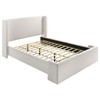 Alamosa Boucle Upholstered Queen Wingback Bed White  / CS-310078Q