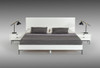 Full Nova Domus Valencia Contemporary White Bed / VGMABR-76-BED-F