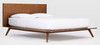 Queen Modrest Carmen Mid-Century Modern Walnut Bed / VGMABR-79-BED-Q