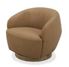 Divani Casa Agatha - Modern Tan Leather Swivel Accent Chair / VGKK-KF.A1203-TAN