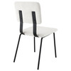 Calla Fabric Upholstered Dining Side Chair White (Set of 2) / CS-108022