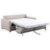 Rylie Upholstered Sofa Sleeper with Queen Mattress Beige / CS-360027