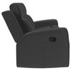 Brentwood Upholstered Motion Reclining Sofa Dark Charcoal / CS-610284