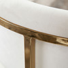 Solstice Counter Height Chair in Cream Velvet w/ Polished Gold Metal Frame / SOLSTICESTCM1PK