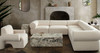 Zia 5PC Corner Sectional in Ivory Sherpa Fabric / ZIA3SC2ACIV