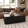 Modrest Fresno - Modern Black Concrete Coffee Table / VGGR-689980-BLK