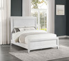 Marielle California King Panel Upholstered Bed Distressed White  / CS-224841KW