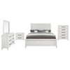 Marielle 5-piece Cal King Bedroom Set Distressed White  / CS-224841KW-S5