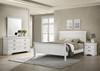 Louis Philippe 4-piece Full Bedroom Set White / CS-202441F-S4
