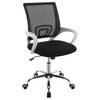 Felton Upholstered Adjustable Home Office Desk Chair Black / CS-802014