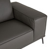 Lamod Italia Soho - Italian Left Facing Grey Nirvana Fume Leather Sectional Sofa / VGDTSOHO-LAF-GRY-SECT-SOFA