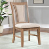 UPMINSTER Side Chair (2/CTN), Natural Tone/Beige / CM3984NT-SC-2PK