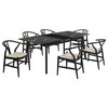 Crestmont 7-piece Extension Leaf Dining Table Set Black / CS-121251-S7
