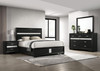 Miranda 4-piece Full Bedroom Set Black / CS-206360F-S4