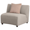 Fayette Upholstered Armless Chair Greige / CS-504924