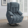Houston Upholstered Power Lift Recliner Slate Blue / CS-602294P