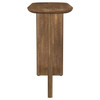 Fletcher Oval Solid Mango Wood Entryway Console Table Brown / CS-930030
